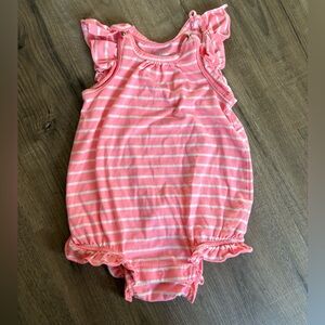 🌺5/$20 GAP Pink and White Striped Toddler Romper